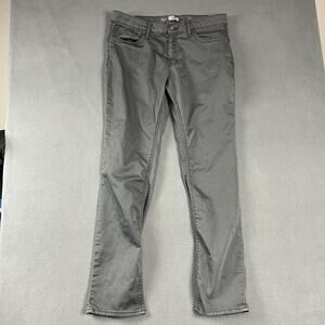 BKE Jeans Mens 36L Gray Jake Straight Distressed Western Rodeo Cowboy Workwear